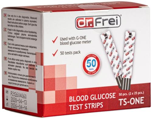 Тест-полоски DR.FREI TS-ONE для глюкометра Dr.Frei G-ONE