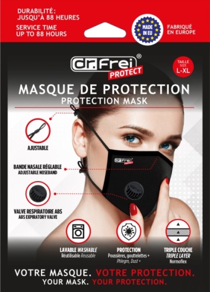 Защитная маска Dr. Frei черная