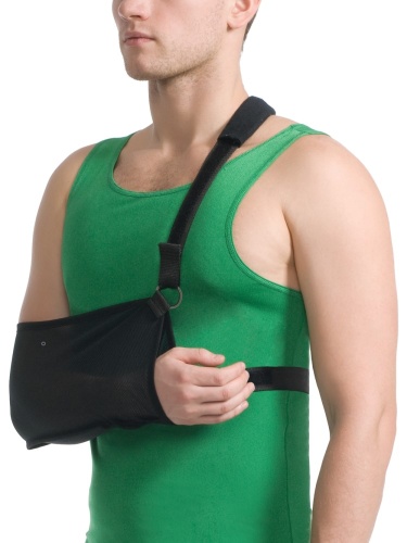 Поддерживающий бандаж для руки, чёрный MedTextile № 9912