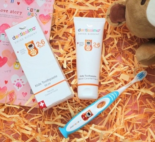 Зубная паста для детей (2-6 лет) Dentissimo Kids With Caramel Aroma