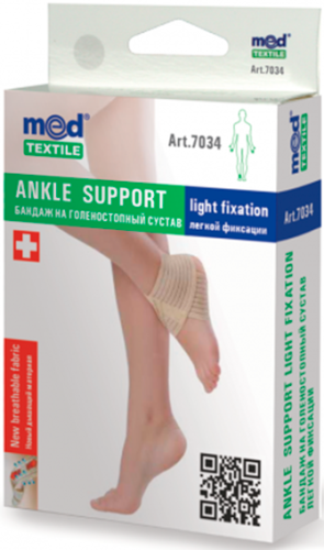 Бандаж на голеностопный сустав, эластичный  MedTextile № 7034