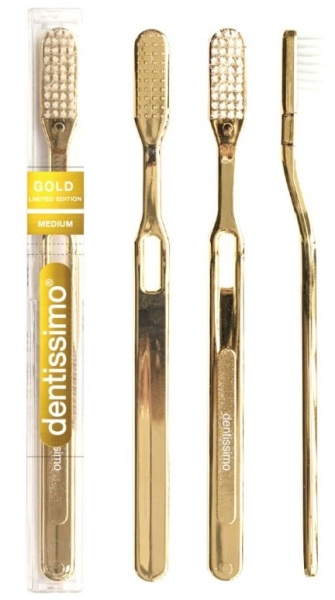 Зубная щетка Dentissimo Medium Gold Зубная щетка Dentissimo Medium Gold