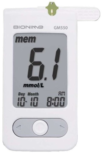 Глюкометр BIONIME Rightest GM550 Глюкометр BIONIME Rightest GM550