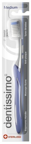 Зубная щётка, щетина средней жёсткости Dentissimo Medium