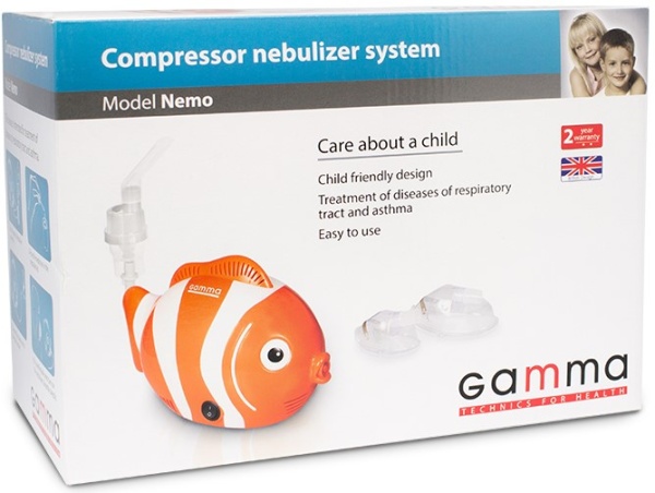 Детский компрессорный небулайзер Gamma Nemo Детский компрессорный небулайзер Gamma Nemo