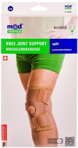 Бандаж на коленный сустав разъемный  MedTextile № 6058