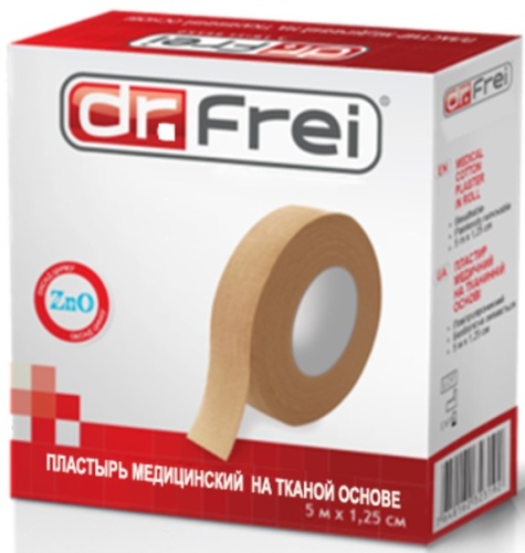 Медицинский хлопчатобумажный пластырь в рулоне Dr.Frei